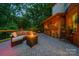 Cozy patio with firepit, built-in bar, and seating area at 1090 N Saunders Dr, Catawba, NC 28609