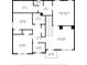 Second floor plan with primary bedroom and two additional bedrooms at 1414 Kings Grove Dr, York, SC 29745