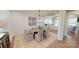 Formal dining room with shiplap accent wall at 2026 Thatcher Way, Fort Mill, SC 29715