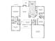 One-story home floor plan with 3 bedrooms, 2 baths, and a 2-car garage at 5126 Rocky River Crossing Rd, Harrisburg, NC 28075