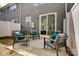 A cozy outdoor patio with comfortable seating is ideal for relaxing or entertaining at 7232 Hodges Meadow Ln, Charlotte, NC 28213