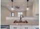 New kitchen featuring granite countertops, stainless steel sink, and pendant lighting at 8690 Crestwood Dr, Mount Pleasant, NC 28124