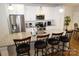 Modern kitchen with stainless steel appliances and granite countertops at 1028 Sharon Towns Dr, Charlotte, NC 28210