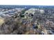 Aerial view of a neighborhood, highlighting a house at 115 Brentwood Dr, Maiden, NC 28650