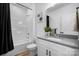 Clean bathroom with tub, shower, and vanity at 115 Brentwood Dr, Maiden, NC 28650