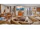 Inviting basement featuring a large TV, comfortable seating, and natural light from the backyard at 124 Muirfield Dr, Kings Mountain, NC 28086