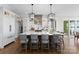 Modern kitchen with large island and lake views at 132 Rollingwood Ln, Mooresville, NC 28117