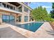 Spacious pool with patio and lake views at 132 Rollingwood Ln, Mooresville, NC 28117