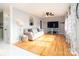 Bright living room with hardwood floors and a ceiling fan at 160 Northcrest Dr, Kannapolis, NC 28081