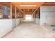 View down the center aisle of the barn at 2448 Moss Farm Rd, Hickory, NC 28602