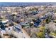 Aerial view of property and surrounding area, including nearby golf course at 2861 Sharon Rd, Charlotte, NC 28211