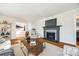 Living room featuring a fireplace and hardwood floors at 2861 Sharon Rd, Charlotte, NC 28211