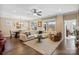 Spacious living room with hardwood floors and comfortable seating at 5002 Looking Glass Trl, Denver, NC 28037