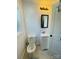 Clean bathroom with a white vanity, toilet and vanity with new sink and fixtures at 640 Mckee St, Albemarle, NC 28001