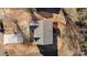 Overhead view of house, driveway, and surrounding yard at 828 Cabaniss Dr, Shelby, NC 28150