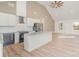 Modern kitchen with white cabinets and granite countertops at 828 Cabaniss Dr, Shelby, NC 28150