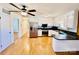 Eat-in kitchen with stainless steel appliances and granite countertops at 947 Ravendale Dr, Charlotte, NC 28216