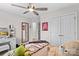 Charming bedroom with a vanity, full-length mirror, and plush bedding at 140 Colonial Reserve Ave, Troutman, NC 28166