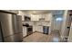 Updated kitchen featuring stainless steel appliances and granite countertops at 153 Saluda St, Chester, SC 29706