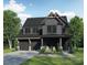 Two-story modern farmhouse with gray siding, attached garage, and landscaping at 2633 Ritz Ln, Matthews, NC 28105