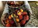 Freshly picked peaches overflowing in a basket and bowl at 3317 Ritch Ave, Charlotte, NC 28206