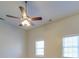 Bedroom with ceiling fan and two windows at 3607 Truxton Ct, Waxhaw, NC 28173