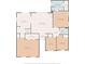 Home floor plan with dimensions for bedrooms, kitchen, and living room at 3607 Truxton Ct, Waxhaw, NC 28173