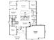 First floor plan showing living room, bedrooms, and garage at 443 Brier Knob Dr, Fort Mill, SC 29715