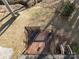 High-angle view of a wooden deck with seating at 6440 Kathyrn Ct, Belmont, NC 28012