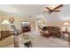 Spacious bonus room with TV and ample seating at 7282 James Ct, Denver, NC 28037