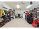 Finished garage with storage racks and shelving at 7282 James Ct, Denver, NC 28037