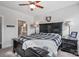 Spacious primary bedroom with a large bed and en-suite bathroom at 10225 Black Locust Ln, Charlotte, NC 28215