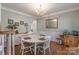 Bright dining room with a round table and chandelier at 117 Biscayne Ct, Mooresville, NC 28117