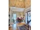 Formal dining room with hardwood floors and a chandelier at 1180 Asheford Green Ave # 46, Concord, NC 28027