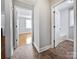 Clean hallway with doors leading to other rooms at 1215 Neal Hawkins Rd, Gastonia, NC 28056