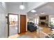 Spacious living room with stone fireplace and hardwood floors at 1432 Jules Ct, Charlotte, NC 28226