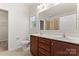 Double vanity bathroom with a shower and separate tub at 1527 Sunflower Field Pl, Matthews, NC 28104