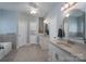 Bathroom features a double vanity, soaking tub, and shower at 1652 Brook Dr, Fort Mill, SC 29708