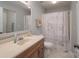 Clean bathroom with shower/tub and updated vanity at 1652 Brook Dr, Fort Mill, SC 29708