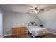 Bright bedroom with ceiling fan and wood-look flooring at 1652 Brook Dr, Fort Mill, SC 29708