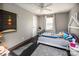 bedroom with twin bed, white dresser, and playful decor at 1750 Melrose Dr, Shelby, NC 28152