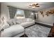 Living room with L-shaped sofa and dark hardwood floors at 1750 Melrose Dr, Shelby, NC 28152