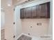 Laundry room with upper cabinets and a utility sink at 1754 J Julian Ln, Charlotte, NC 28208