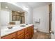 Double vanity bathroom with a soaking tub and shower at 20215 Middletown Rd, Cornelius, NC 28031