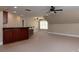 Large basement rec room with wet bar and carpet at 205 Micah Ln # 33, Iron Station, NC 28080