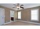 Spacious bedroom with neutral walls and ceiling fan at 205 Micah Ln # 33, Iron Station, NC 28080