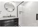 Modern bathroom with walk-in shower and floating vanity at 2221 Franklin St, Rock Hill, SC 29732