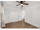 Well-lit bedroom, featuring hardwood floors and two closets at 2221 Franklin St, Rock Hill, SC 29732