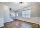 Spacious living room featuring hardwood floors and neutral color palette at 2224 Apple Glen Ln, Charlotte, NC 28269