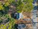 House and backyard deck view from above at 2516 Columbus Cir, Charlotte, NC 28208